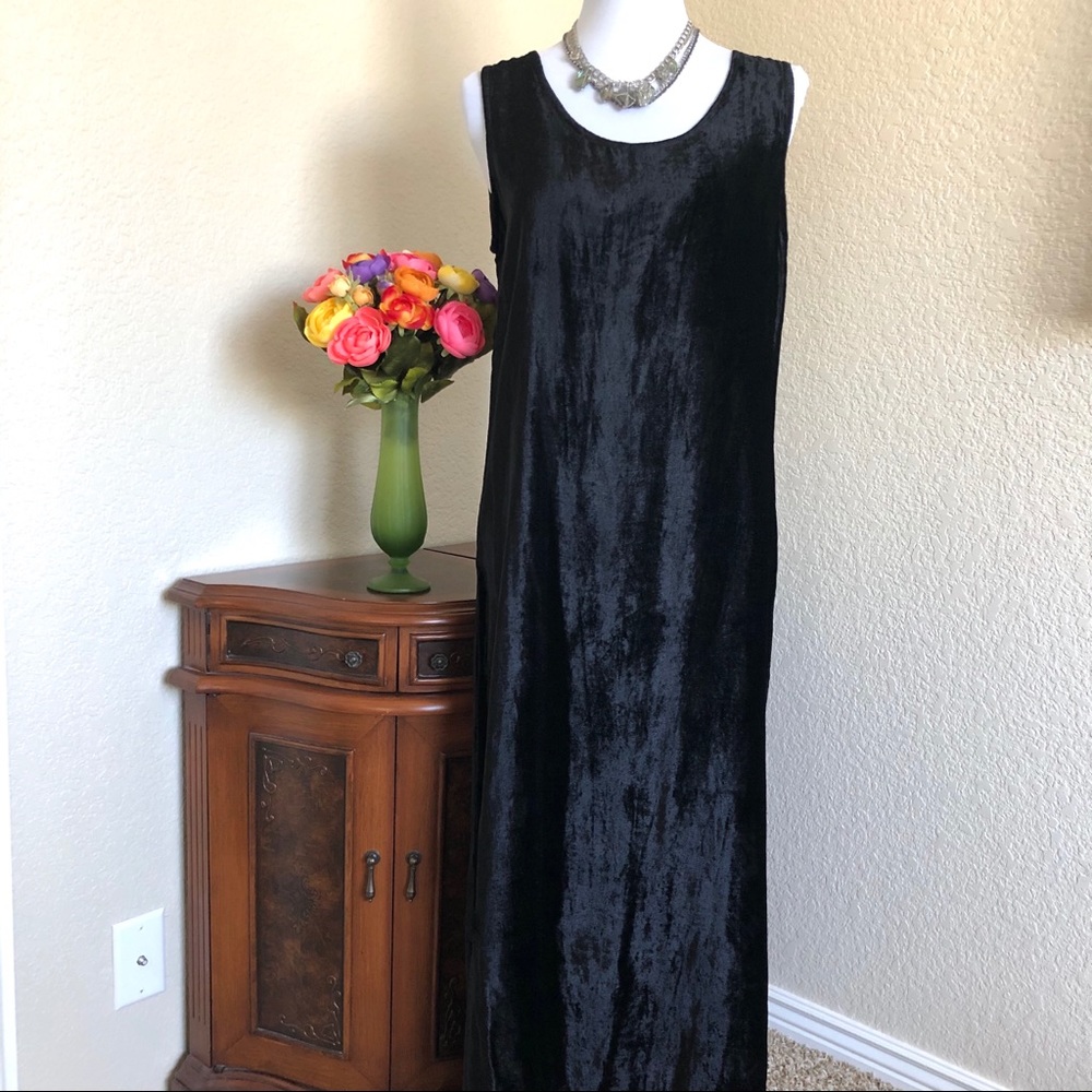 anu By natural Lightweight Velour Maxi Tank Dress
